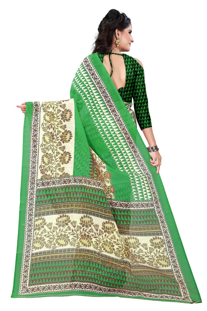 Florence art silk with blouse piece Saree