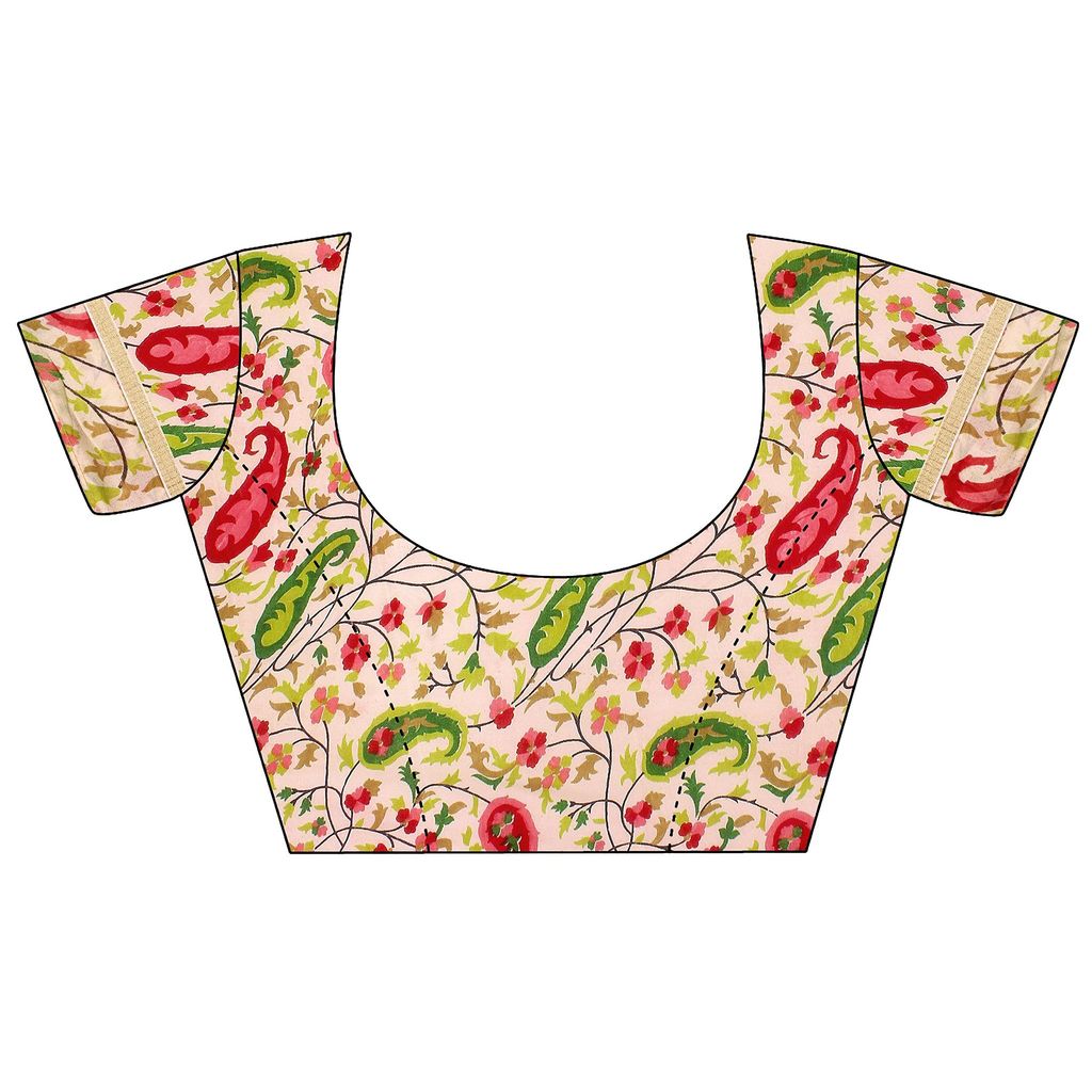 Florence Women's Faux Georgette Saree With Blouse Piece