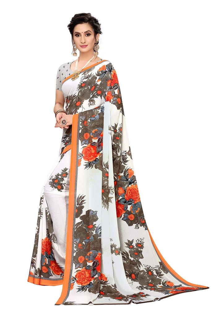 Florence Women's Georgette Saree, Blouse