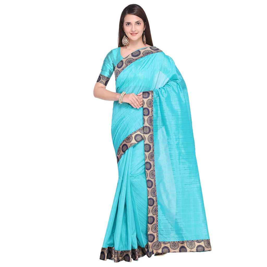 Florence art silk with blouse piece Saree