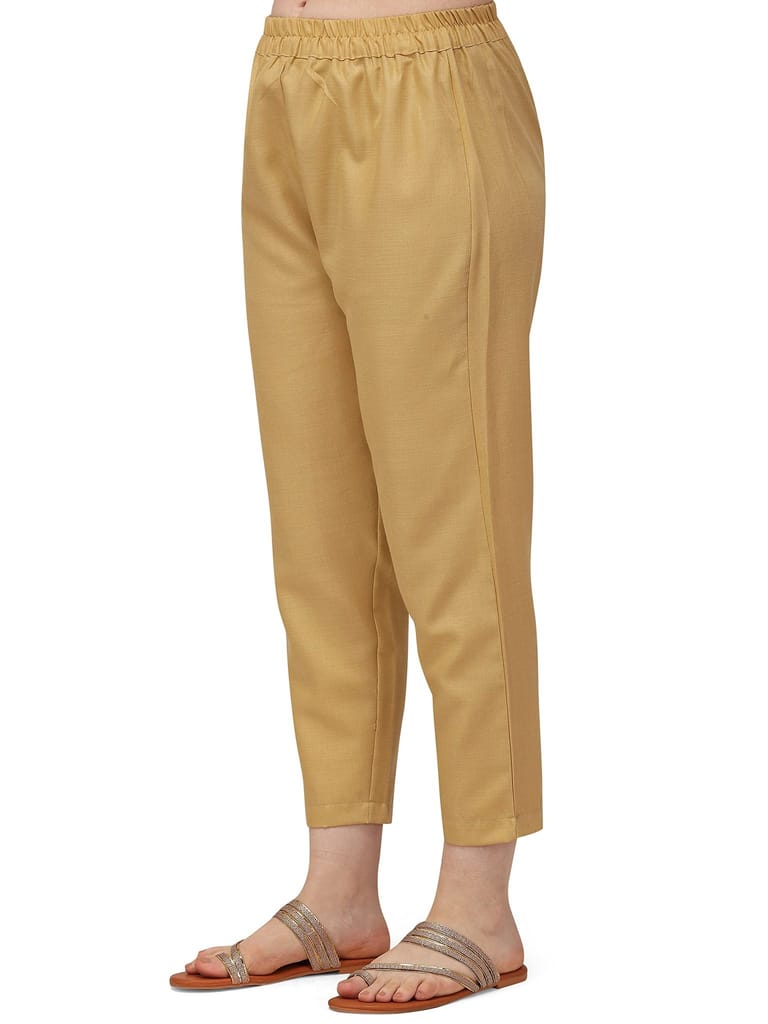 Florence Women Women's Black Cotton jacquared Kurta Palazzo Set(KTN-345-PZ-112(S),Black)