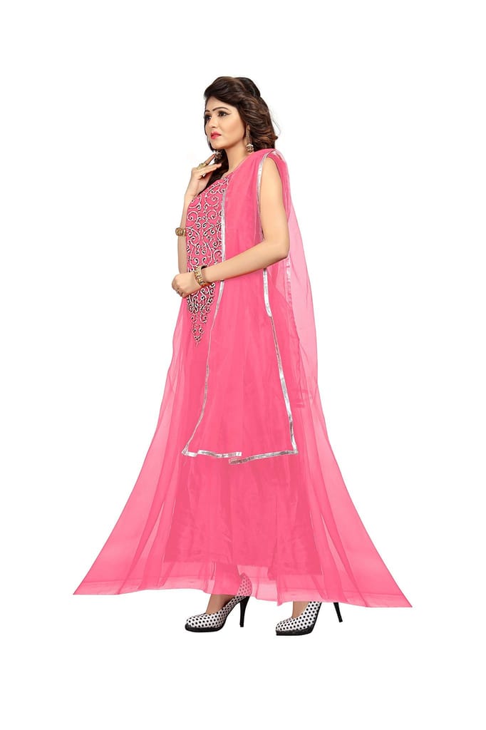 VKARAN Net Anarkali Dress Material