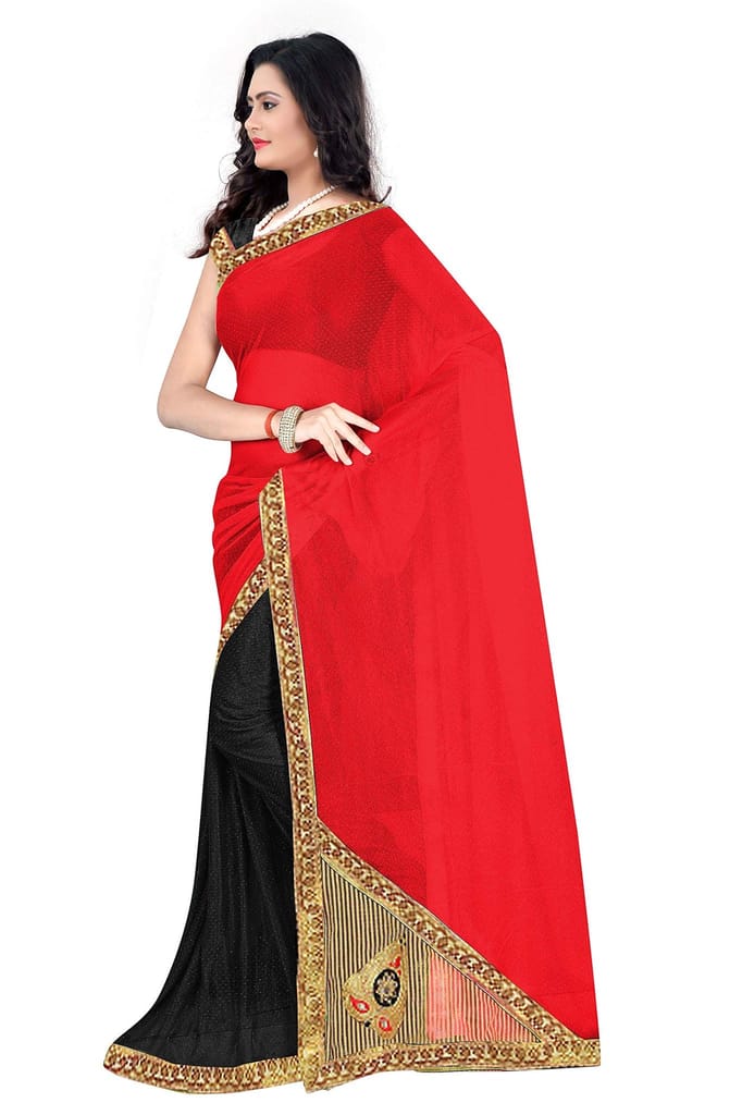 Florence net with Blouse Piece Saree