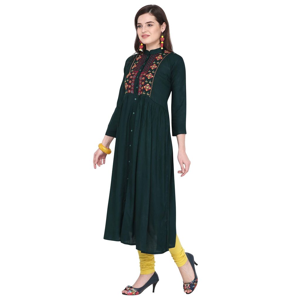 Florence Women's Rayon Straight Kurta