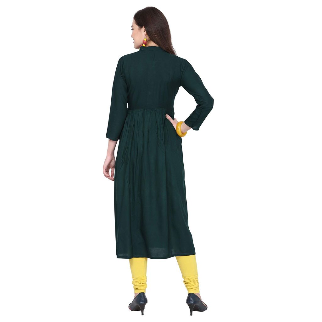 Florence Women's Rayon Straight Kurta