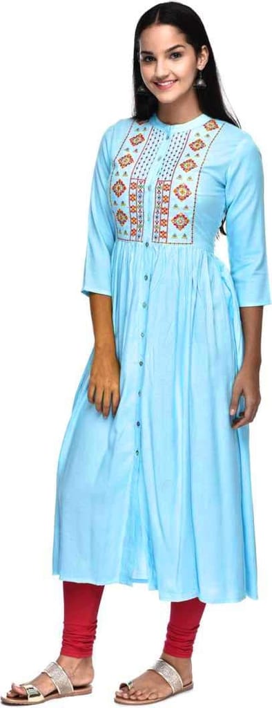Florence Women's Rayon a-line Kurta