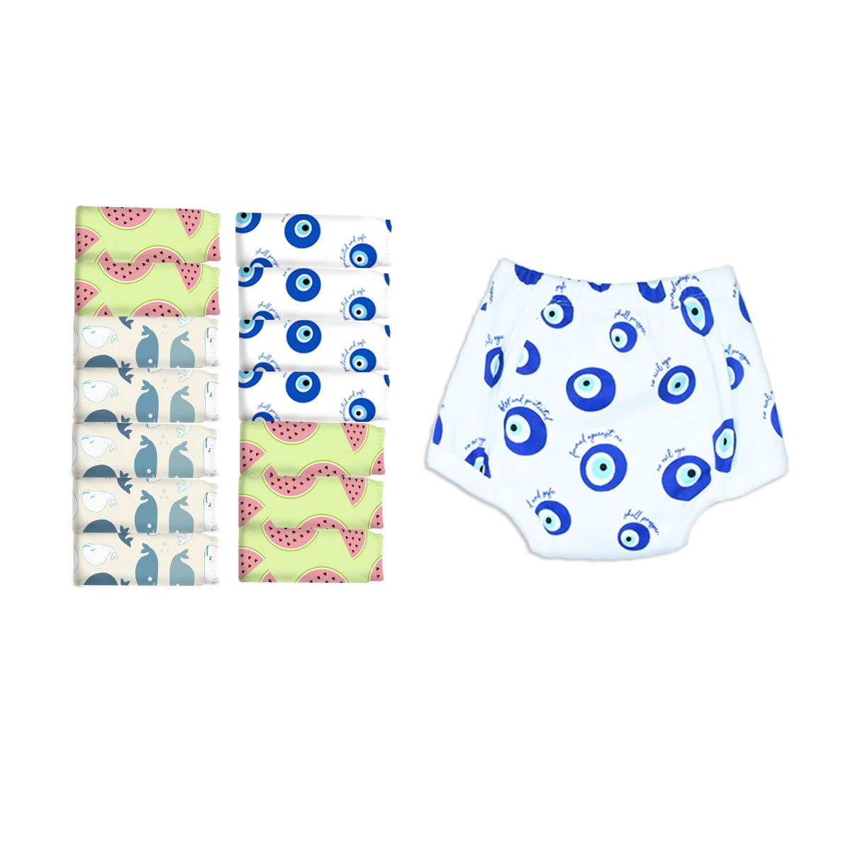 SNUGKINS - Snug Potty Training Pull-up Pants for Kids.100% Cotton. (Size 1, Fits 1 Years � 2 Years) - Pack of 15
