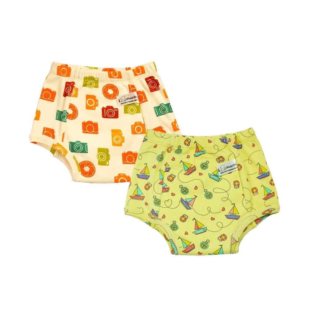 SNUGKINS Snug Potty Training Pull-up Pants for Babies/Toddlers/Kids | 100% Pure Cotton | Washable & Reusable | (Size 1, Fits 1 Years � 2 Years) | Pack of 2