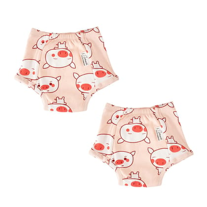 SNUGKINS - Snug Potty Training Pull-up Pants for Babies/Toddlers/Kids. Reusable Potty Training Padded Underwear (4 Years-5 Years, Pig Print - Pack of 2)
