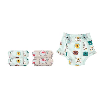 SNUGKINS Snug Potty Training Pull-up Pants for Babies/Toddlers/Kids | 100% Pure Cotton | Washable & Reusable | (Size 2, Fits 2 Years � 3 Years) | Pack of 5 Assorted Prints