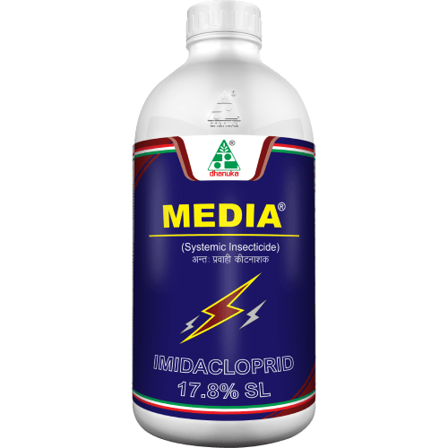 Dhanuka Media Imidacloprid 17.8% SL is a Systemic Insecticides Which Control the Sucking Insects and Termites Very EffectivelyIn Stock
