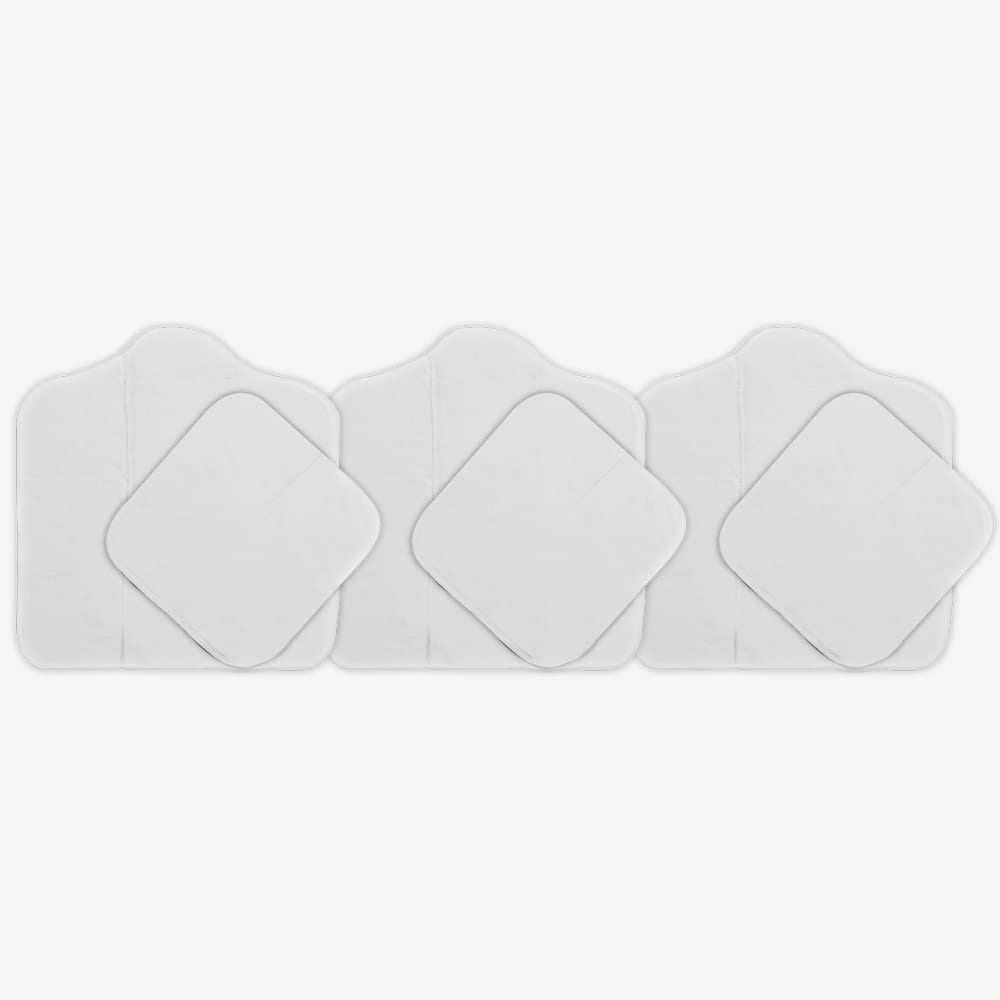 Snugkins Wet-Free Prefold Pad & Booster Pad Inserts for Baby Cloth Diapers - Pack of 3