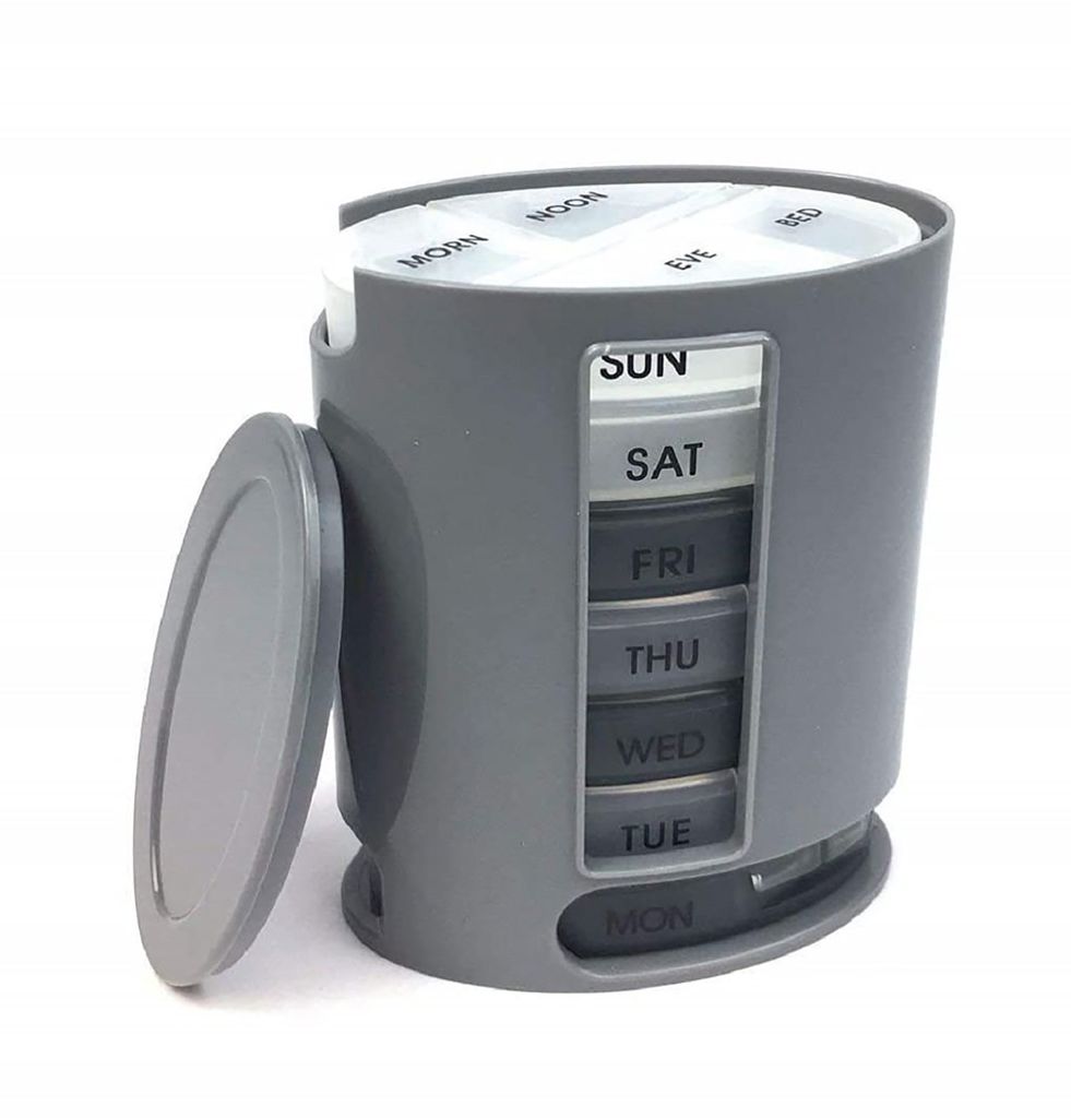 ZURU BUNCH Pill Pro Navi 7 Day Weekly Tablet Medicine Storage Box With 4 Compartments/Pill Dispenser