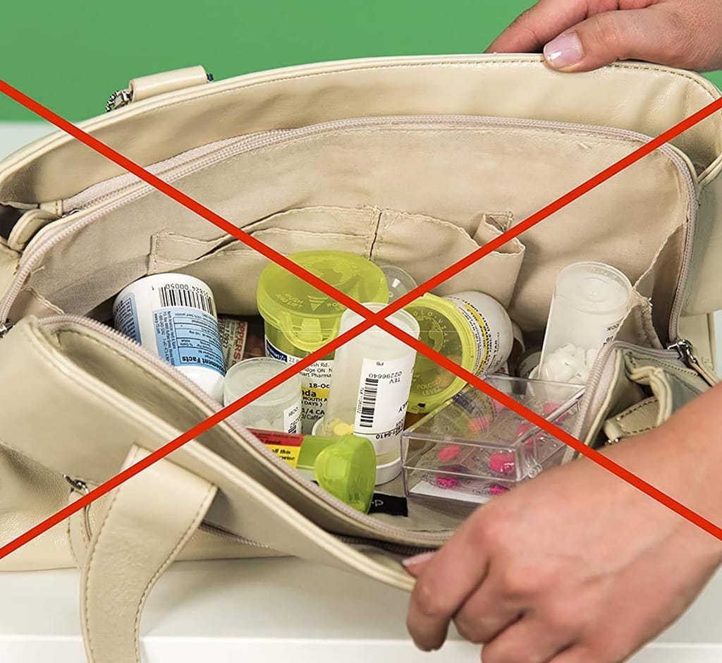 ZURU BUNCH Pill Pro Navi 7 Day Weekly Tablet Medicine Storage Box With 4 Compartments/Pill Dispenser