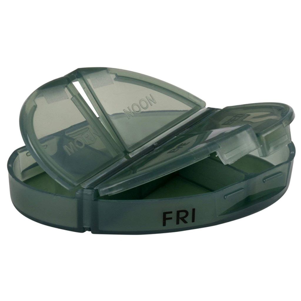 ZURU BUNCH Pill Pro Navi 7 Day Weekly Tablet Medicine Storage Box With 4 Compartments/Pill Dispenser