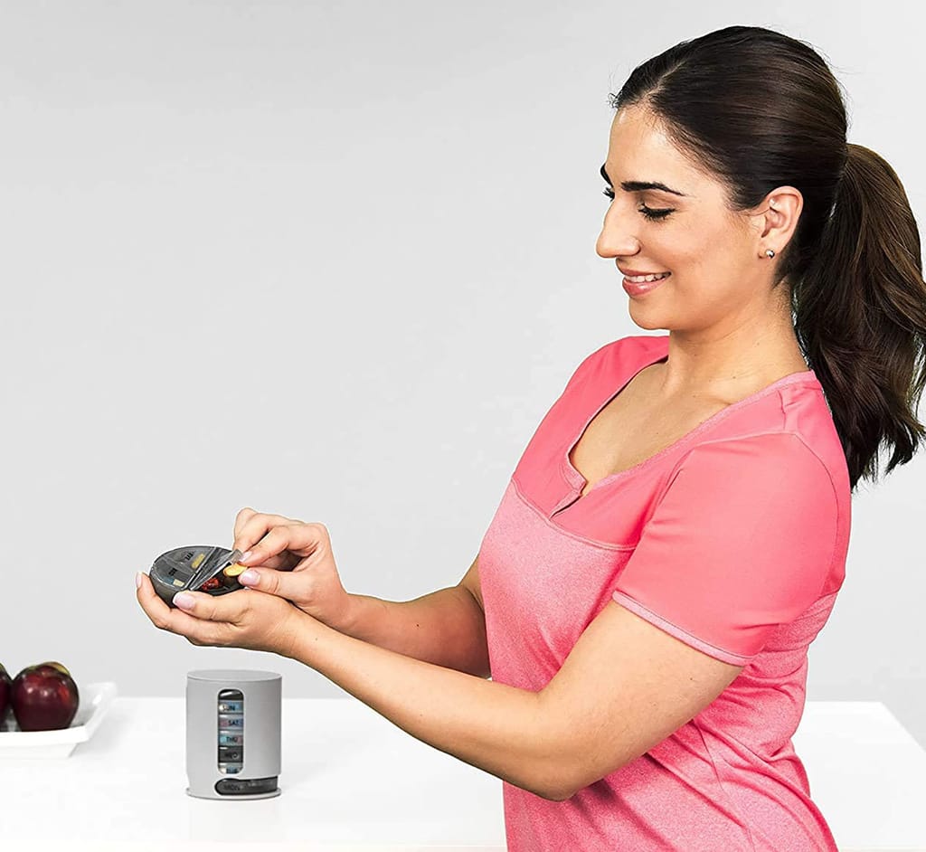 ZURU BUNCH Pill Pro Navi 7 Day Weekly Tablet Medicine Storage Box With 4 Compartments/Pill Dispenser