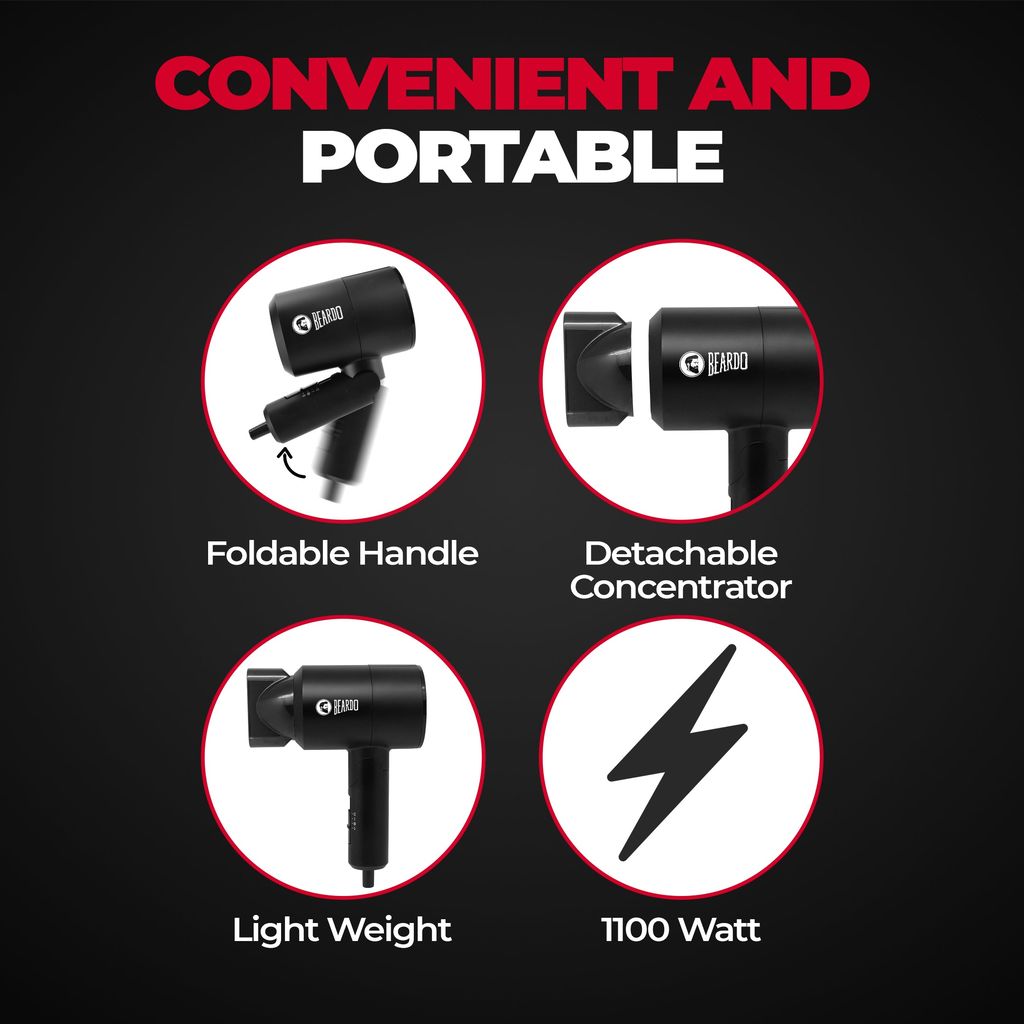 Beardo Styling Gun Ultra Compact Hair Dryer