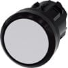 Siemens 3SU10000AB600AA0 Pushbutton- 22 mm- round- plastic- white- pushbutton- flat momentary contact type