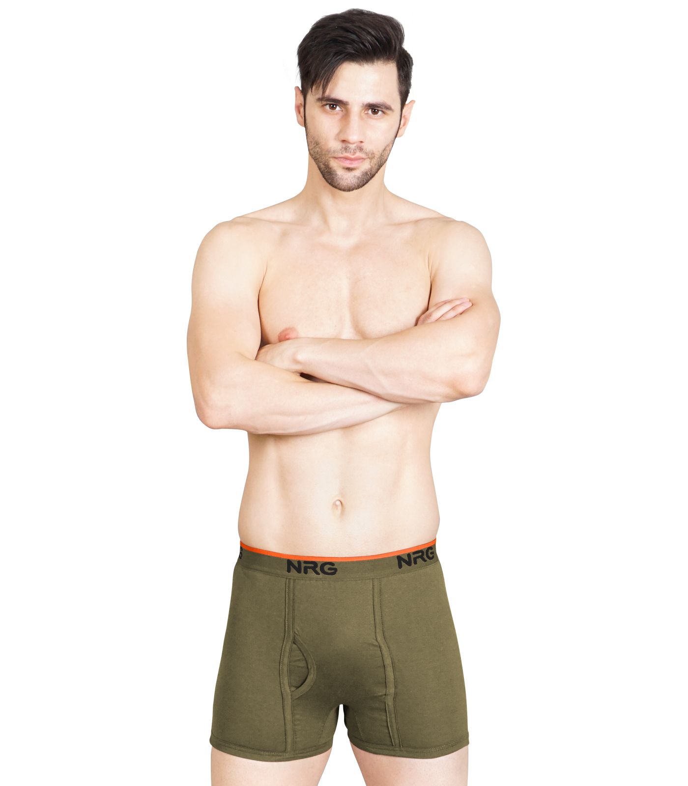 NRG Mens Cotton Assorted Colour Without Pocket Trunks ( Pack of 1 Light Green ) G11