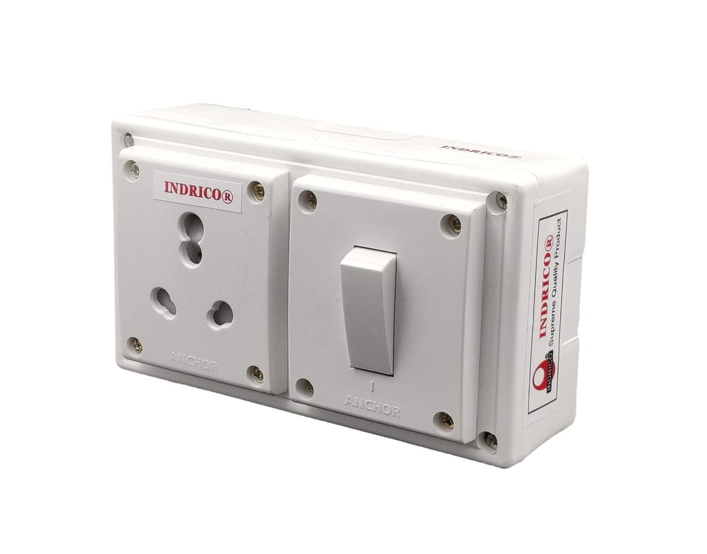 INDRICO? Power Strip for Refrigerator 15 Amp, with 2 Meter 1.5 mm 3 core Copper Wire