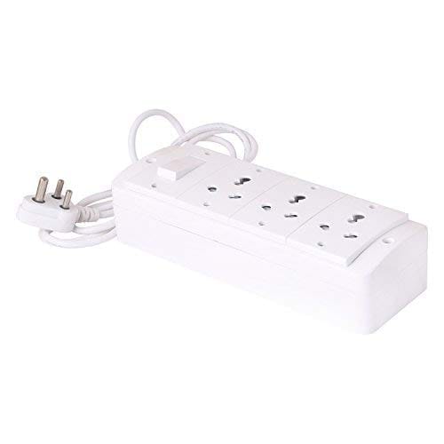 INDRICO Power Strip Extension Multi Outlet Board with 3 Anchor Sockets 15A and 1 Anchor Switch 15A with 4 m Chord with 15A Plug