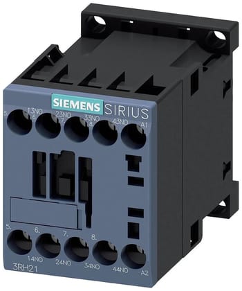 Siemens 3RH21222BF40 - 10A 110V DC 2NO+2NC SPRING TERMINAL SIRIUS AUXILIARY CONTACTOR