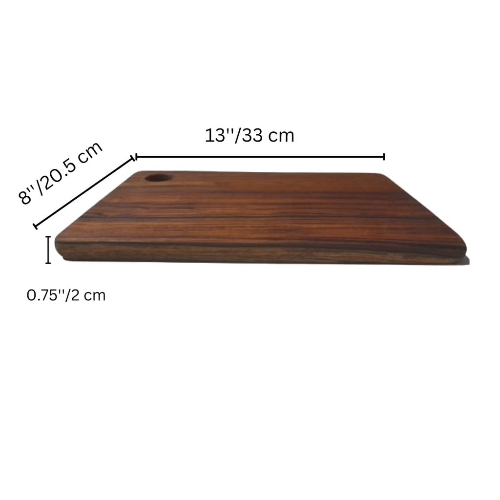 Gajanan Furniture Solid Single Piece Teak Wood Chopping Board