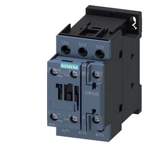 Siemens 9A- 4Kw- 400V Ac- Ac3- Size 0- 1No+1Nc- Contactor - 3RT20231AV00