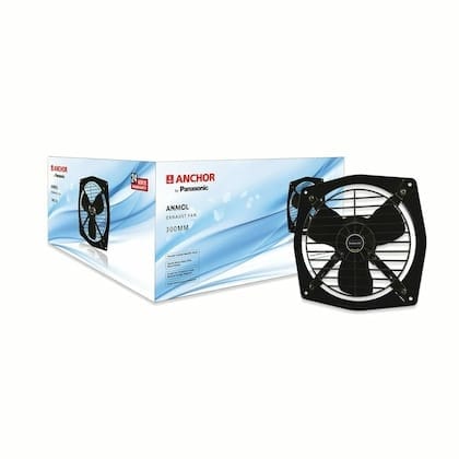 Anchor by Panasonic Anmol Fresh Air 230mm Exhaust Fan for Kitchen | Metal Exhaust Fan For Bathroom