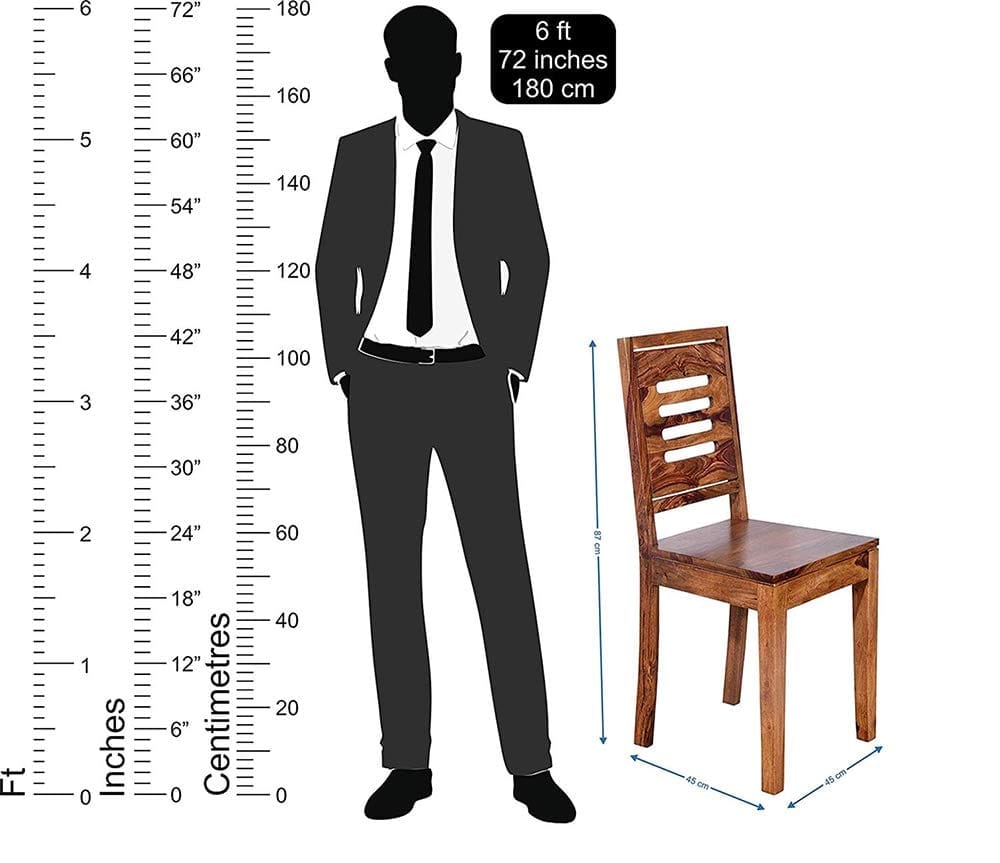 SHEESHAM WOOD WOODEN DINING TABLE WITH 6 CHAIRS | HOME AND LIVING ROOM (6 SEATER 1, TEAK FINISH)