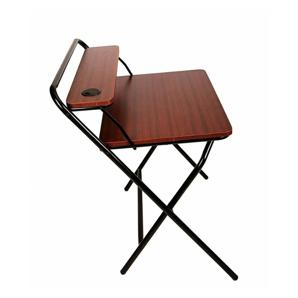 COMPUTER FOLDING TABLE 2-STYLE FOLDING DESK FOR SMALL SPACE STUDY DESK, HOME OFFICE DESK SIMPLE LAPTOP WRITING TABLE