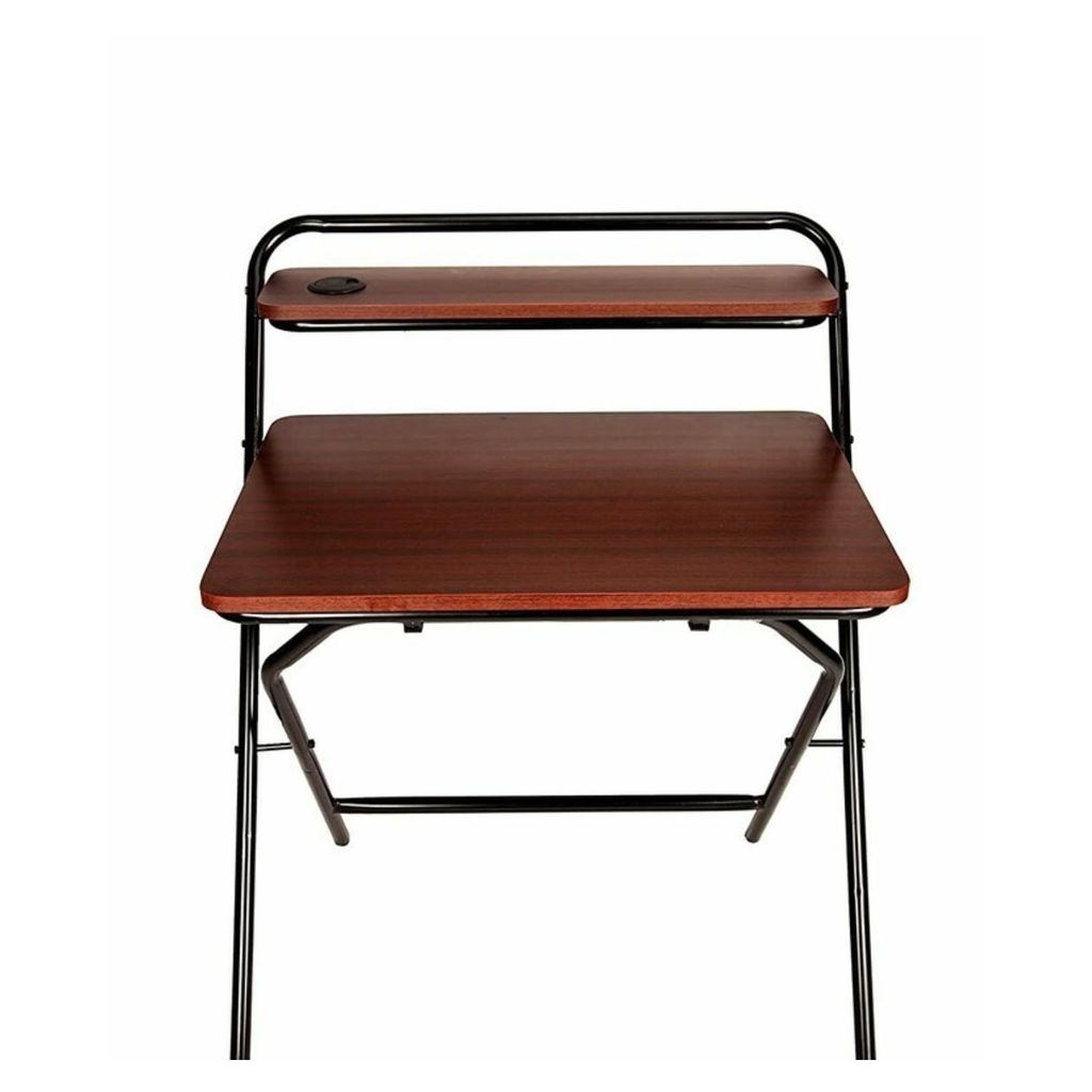 COMPUTER FOLDING TABLE 2-STYLE FOLDING DESK FOR SMALL SPACE STUDY DESK, HOME OFFICE DESK SIMPLE LAPTOP WRITING TABLE