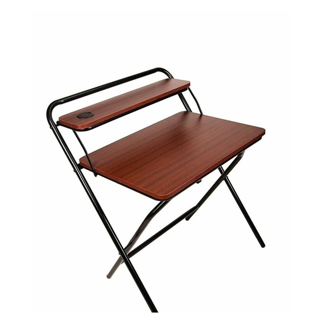COMPUTER FOLDING TABLE 2-STYLE FOLDING DESK FOR SMALL SPACE STUDY DESK, HOME OFFICE DESK SIMPLE LAPTOP WRITING TABLE