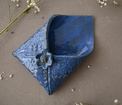 Handcrafted Ceramic Envelope Handcrafted Ceramic Envelope