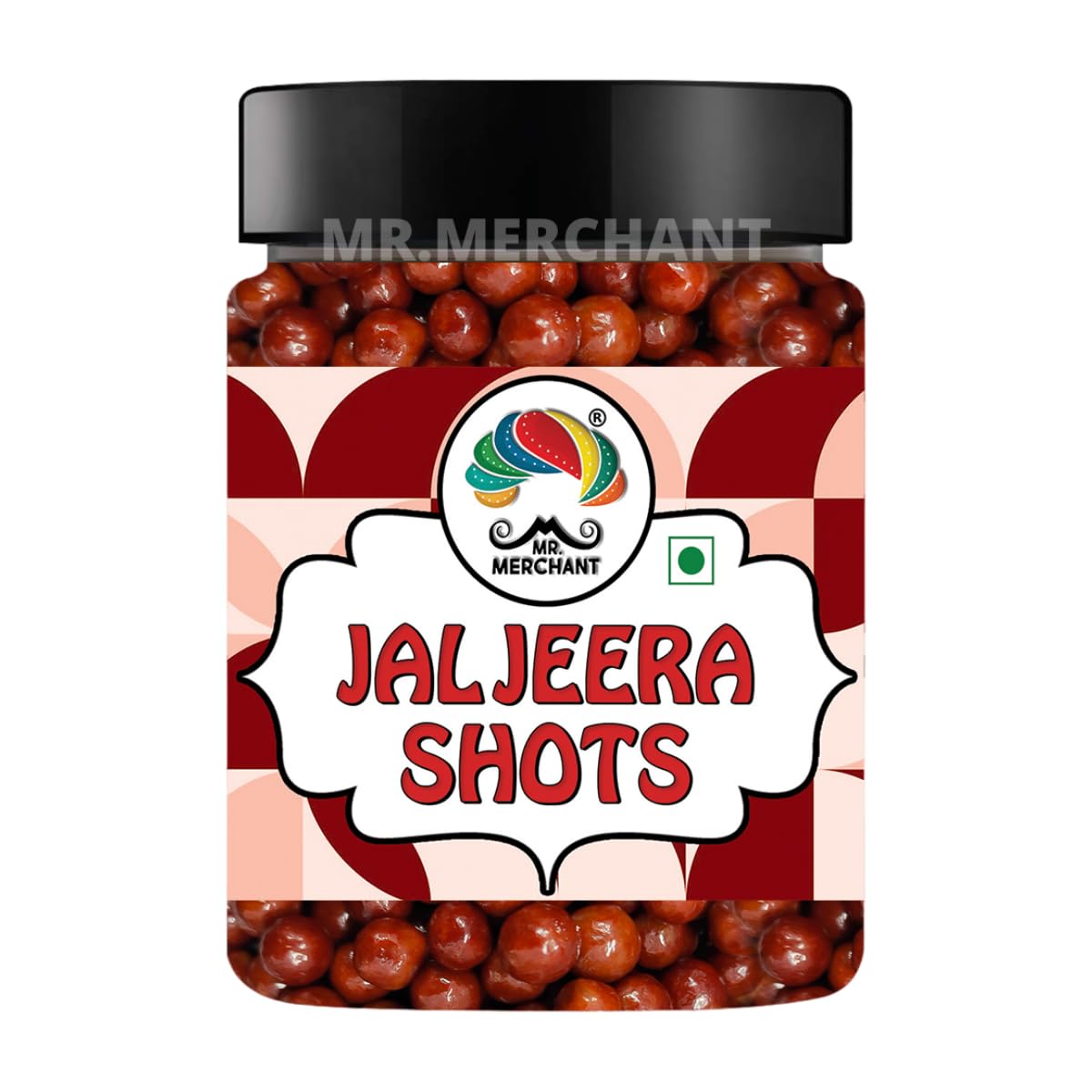 Mr. Merchant Jaljeera Shots, 300g [Chatpati Jaljeera Goli Mukhwas - Digestive Goli Mouth freshener]