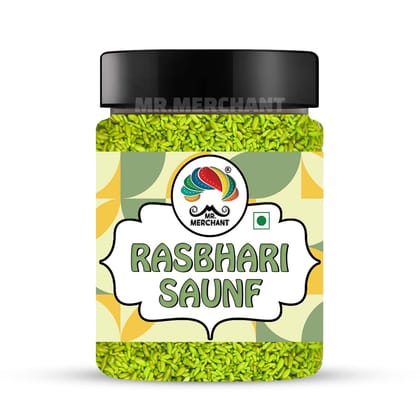 Mr. Merchant Rasbhari Green Special Saunf 300g (Green Sugar Coated Fennel Seeds) | (Mukhwas Mouth freshener Mix)