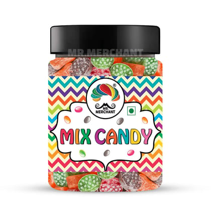 Mr. Merchant Mix Candy (Orange, Paan, Kala Khatta, Kacchi Kairi), 300g