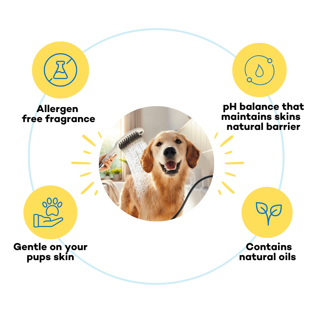 The Good Paws Fluffer Pupper Puppy Shampoo | Made Safe & Allergen-Free | No Tear Shampoo | All Natural Coconut Oil Shampoo | Gentle on Skin & Coat | Puppy Shampoo for All Breeds | pH Balanced | 250 ml