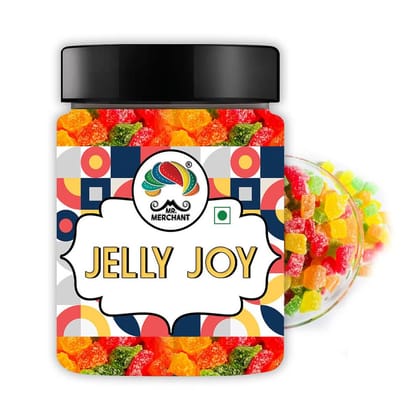 Mr. Merchant Premium Jelly Bites (Sugar Coated Fruit Jelly Candy) (300 gm)