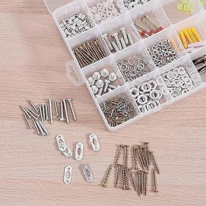 SR 36 Grid Cells Multipurpose Clear Transparent Plastic Storage Box with Removable Dividers Jewelry Box Organizer Storage Container