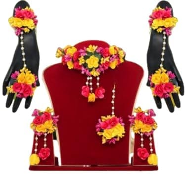 Flower haldi Chaukhar set