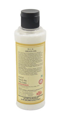 Khadi Natural Conditioning Argan Oil Shampoo - 210ml, Herbal Hair Cleanser for Silky and Nourished Hair
