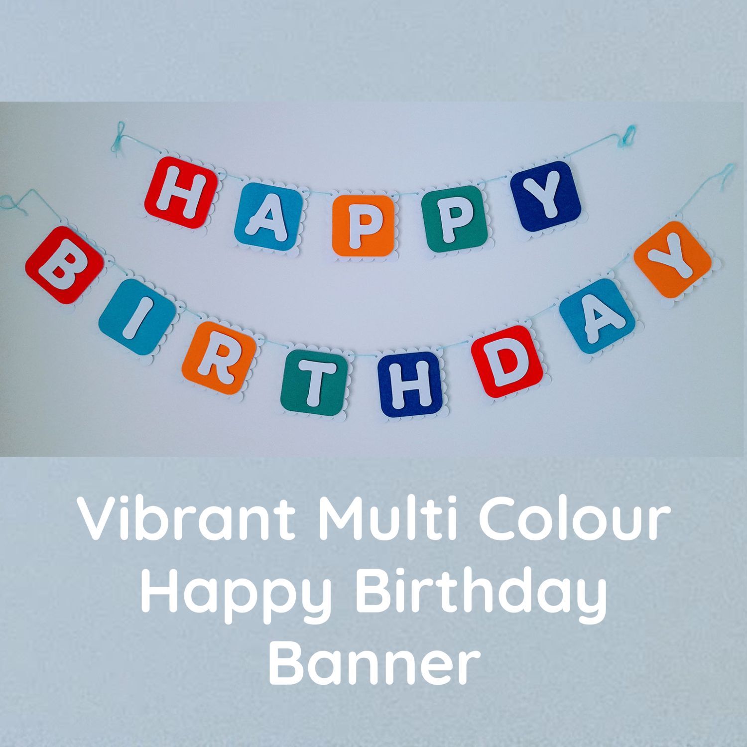 Partybus -  Vibrant Multi Colours Happy Birthday Banner |  Colourful Happy Birthday Banner