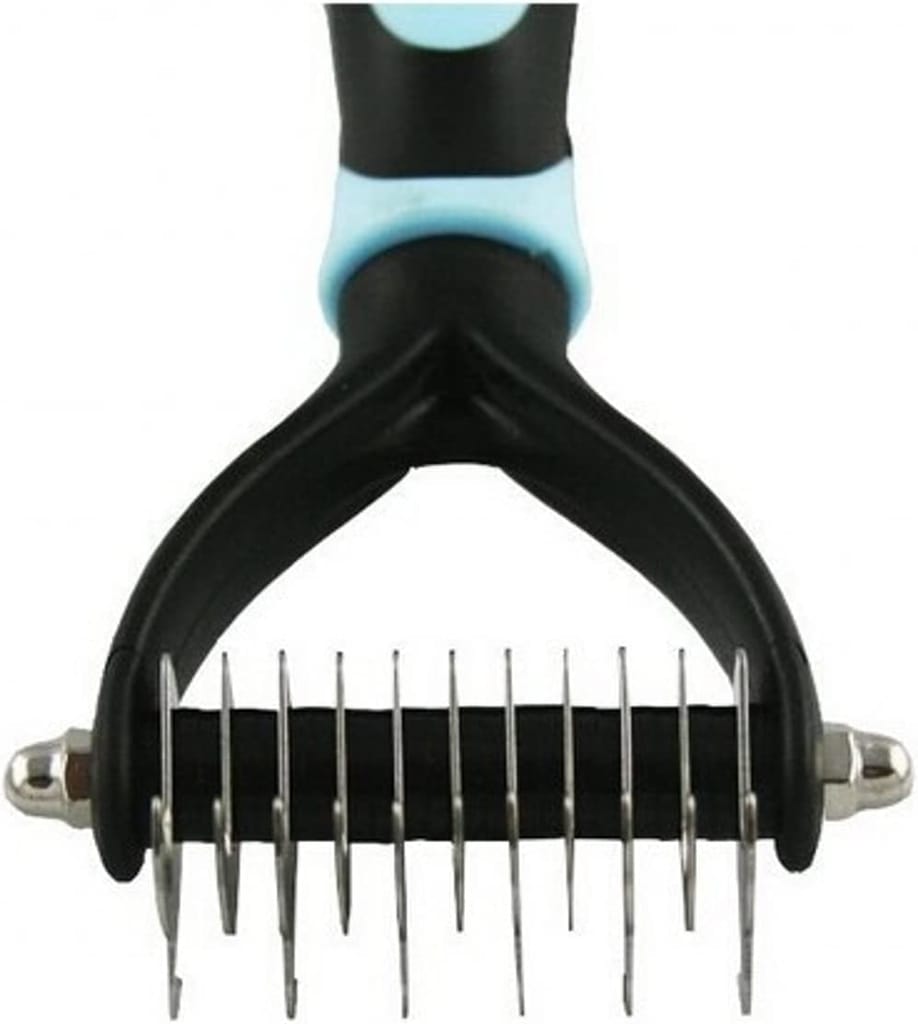 Q D Grooming Dematting Deshedding Detangling Comb Hair Remover Tool for Pet Dog Cat Remove Fur, Pet and Grooming Brush For Medium to Long-Haired Cats, Dogs, Puppy, Kitten