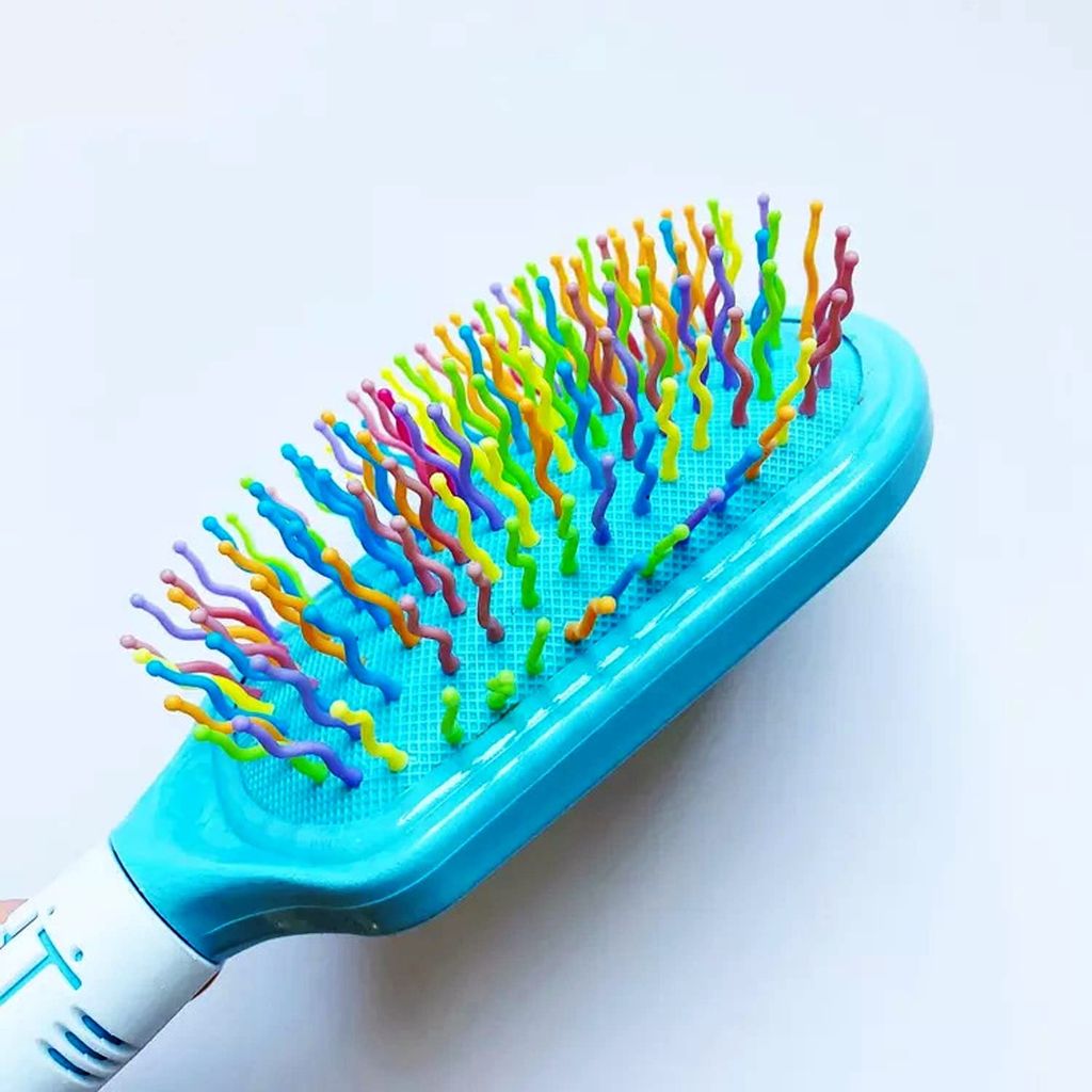 Q D Paddle Hair Brush Comb Hair Blow Drying Detangle Smoothening Adding volume women