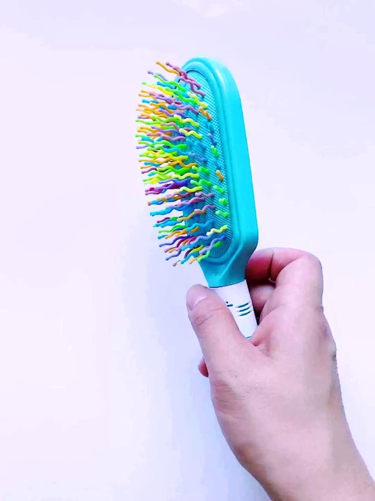 Q D Paddle Hair Brush Comb Hair Blow Drying Detangle Smoothening Adding volume women