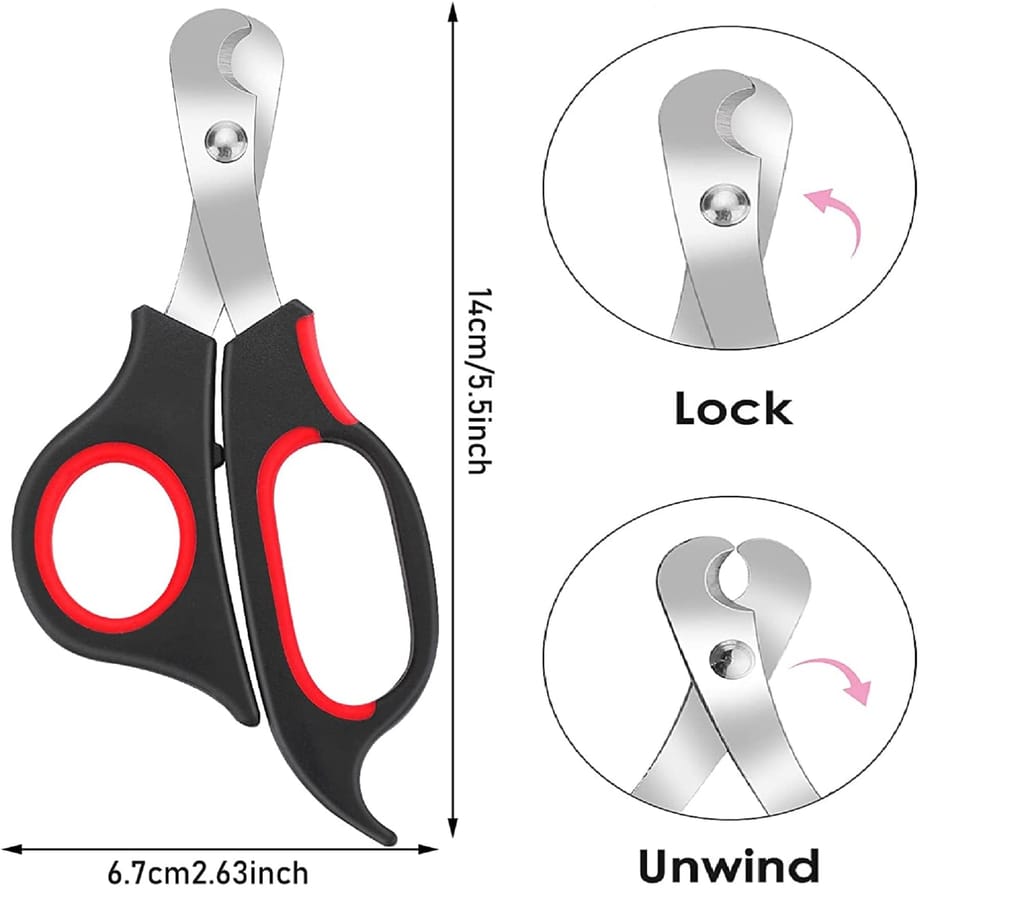 Q D Pet Large Grooming Nail Claw Paw Cutter Trimmer Clipper Scissor for Dog Cat Puppies Rabbit and All Small Animals and Birds