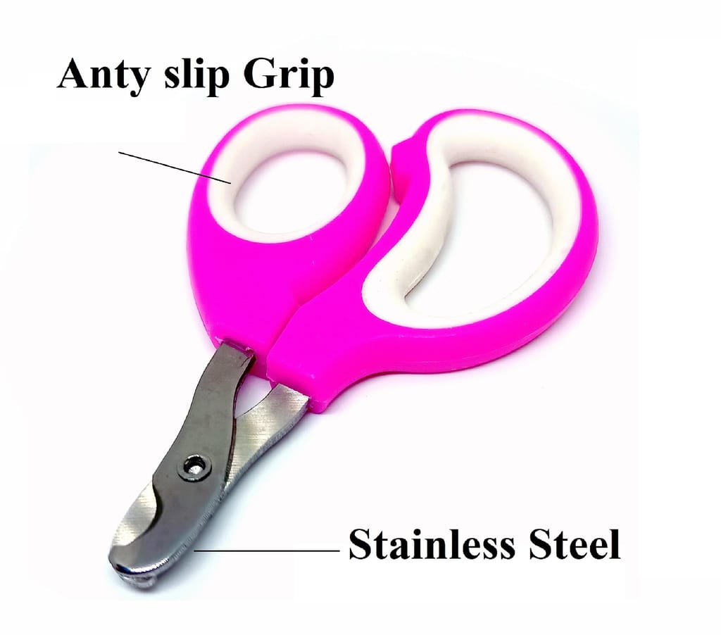 Q D Pet Multicolored Grooming Nail Claw Paw Trimmer Clipper Cutter Scissor for Dog Cat Puppies Rabbit and All Small Animals and Birds