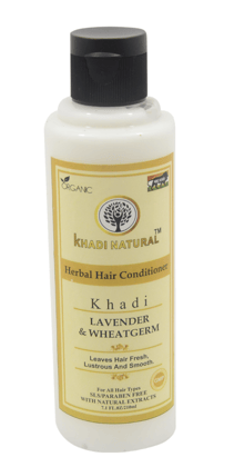 Khadi Natural Lavender & Wheat Conditioner - 210ml, Herbal Hair Conditioner for Smooth and Fragrant Hair