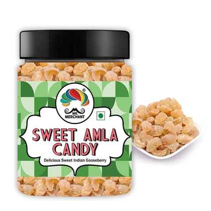 Mr. Merchant Dry Sweet Amla (300g) (Indian Gooseberry)- 100% Natural, No Added Preservatives, Source of Vitamin C, Traditional Recipe